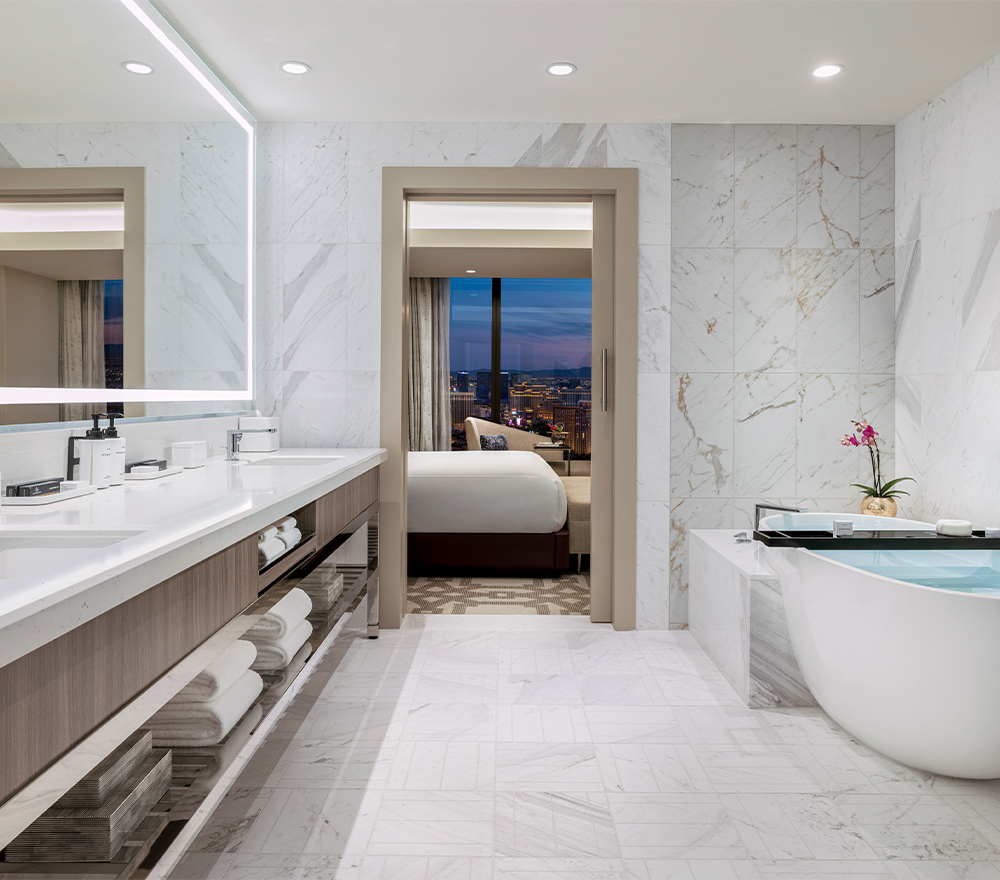 Best hotel bathrooms in Las Vegas