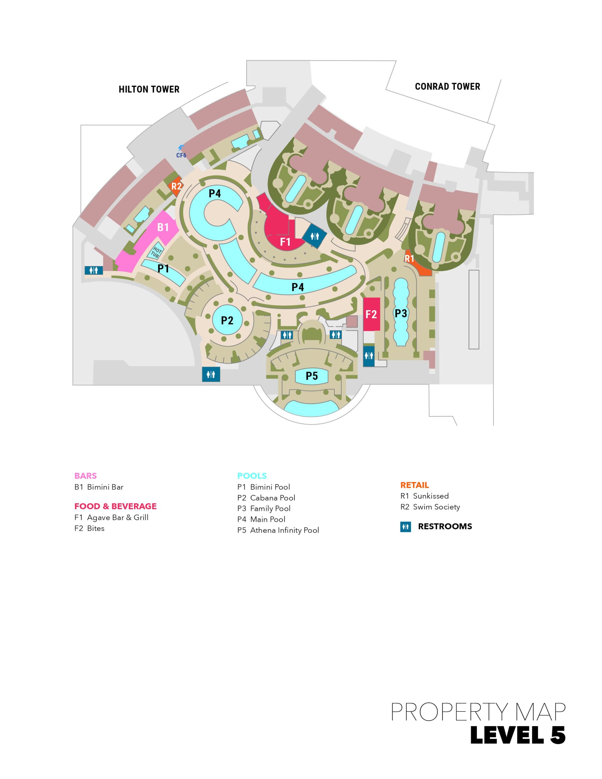 Map of J.W. Marriott Las Vegas Resort And Spa, Las Vegas